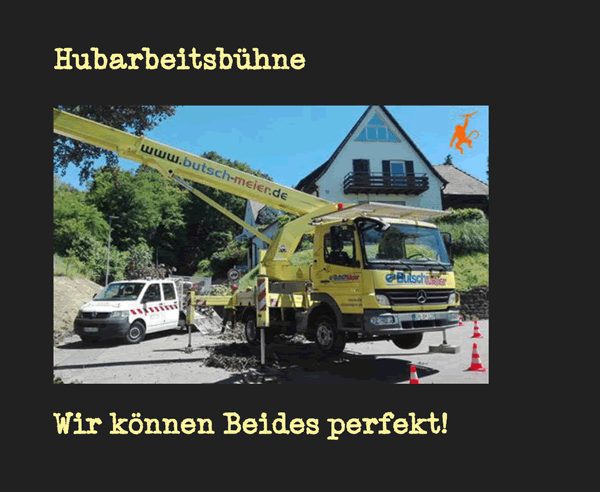 Hubarbeitsbuehne bei  Baden-Baden